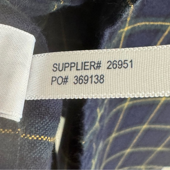 RALPH LAUREN Men’s Classic Fit Heavy Cotton Navy Plaid Button Down Shirt Size XL - Picture 15 of 16